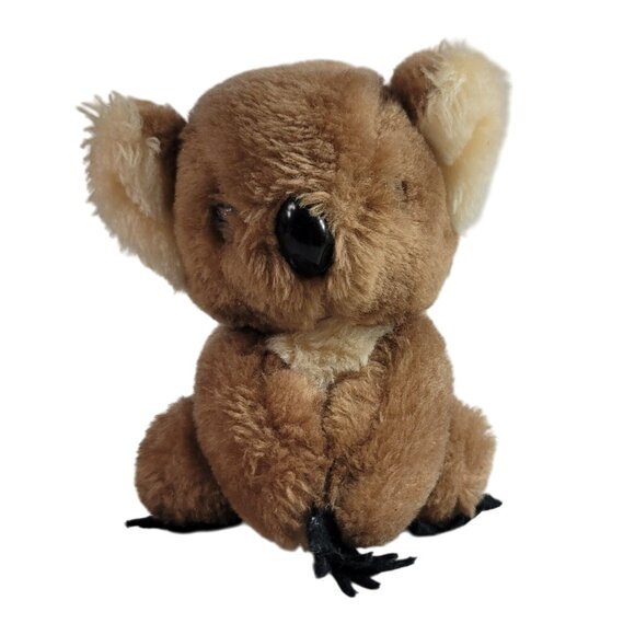 Dakin Koala Bear Plush Brown 5.5" Realisitc Sitting Stuffed Animal 1978 Vintage - Picture 1 of 10